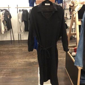 RED SKY gauze shirt dress